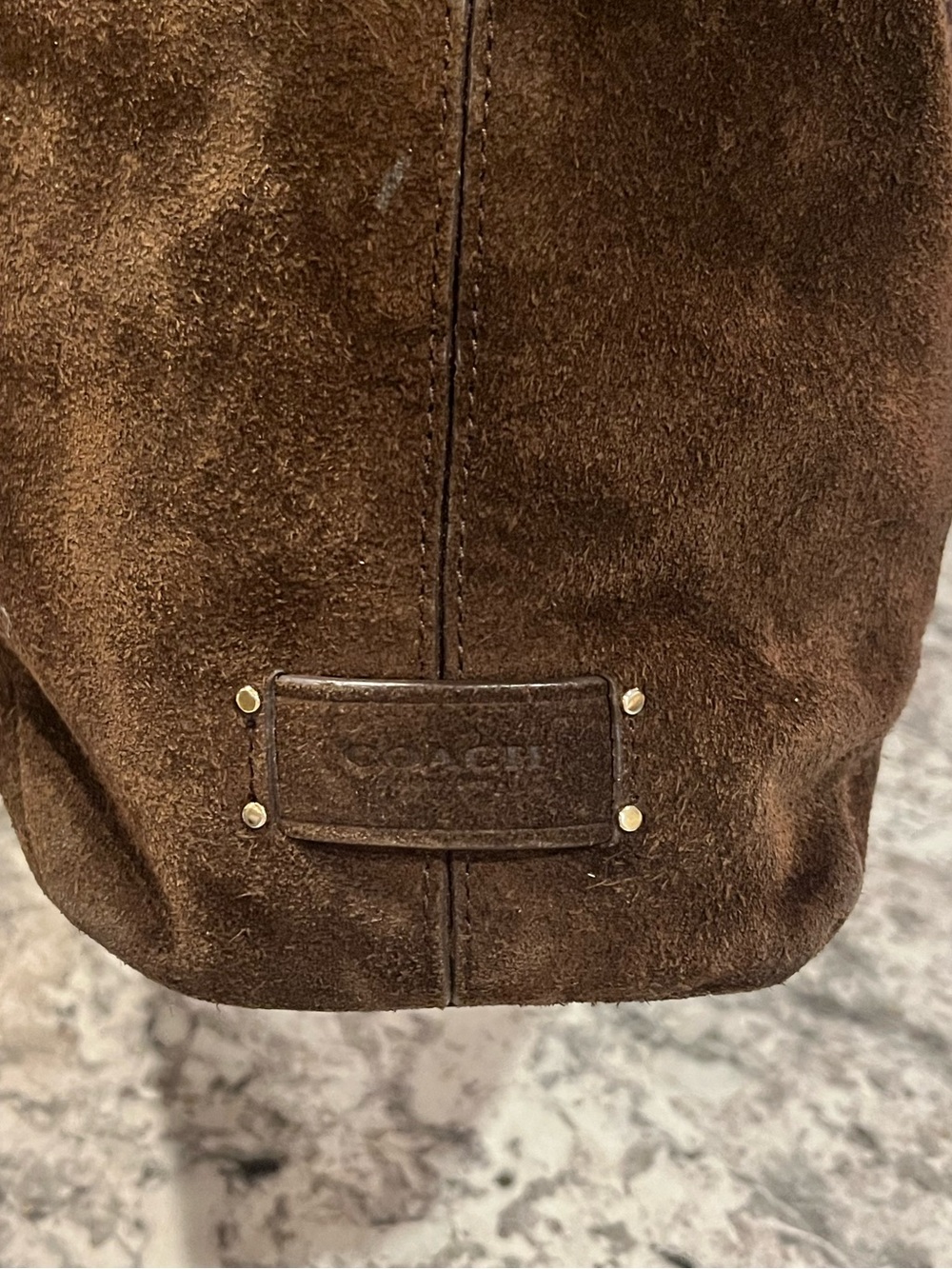Coach Jose Tote Suede & Reptile Embossed Leather F32786 - Picture 9 of 16